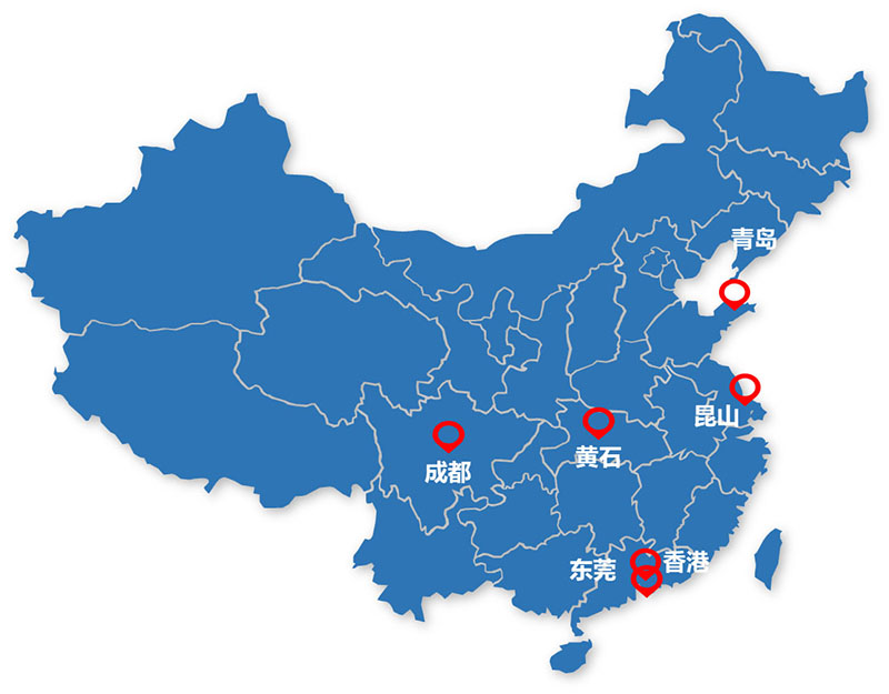 得力仕液压机业务（wù）布局图